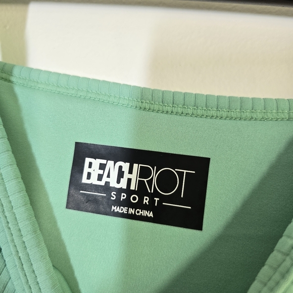 NWT Anthropologie Beach Riot Liberty Mini Dress Medium Jade Skylight Gre… - Picture 8 of 10